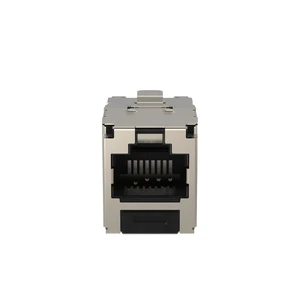 Panduit CJS5E88TGY Category-5E 8-Wire TG-Style Shielded Jack Module, Black Panduit CJS5E88TGY Category-5E 8-Wire TG-Style Shielded Jack Module, Black