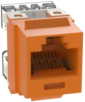 Panduit NKP5E88MOR NetKey Cat5e RJ45 Punchdown Keystone Jack Module, Orange Panduit NKP5E88MOR NetKey Cat5e RJ45 Punchdown Keystone Jack Module, Orange
