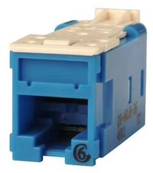 Ortronics HDJ6-36 Clarity Cat6 High Density RJ45 Jack, T568A/B, Blue Ortronics HDJ6-36 Clarity Cat6 High Density RJ45 Jack, T568A/B, Blue
