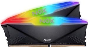 Apacer NOX RGB DDR4 32GB (2x16GB) 288-Pin PC RAM 3200 Desktop Memory Module