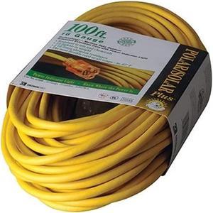 Coleman Cable 01289 16/3 100-Foot Insulated Outdoor Extension Cord with Lighted End