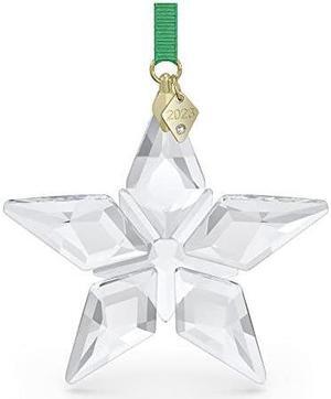 Swarovski Annual Edition 2023 Ornament, Clear Crystal Star with 97 Facets, Gold-Tone Finished Tag, Part of The Swarovski Annual Edition Collection