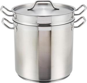 Winware - Stainless 20 Quart Double Boiler with Cover