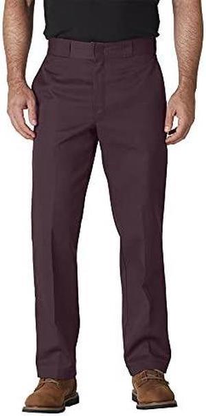 Dickies Men's Original 874 Work Pant, Maroon, 33W x 32L