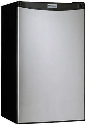 Danby Designer-3.2 Cubic Feet Compact Refrigerator-Stainless Look