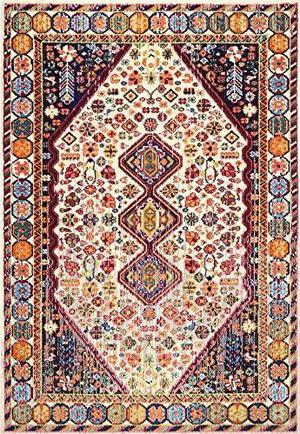 nuLOOM Erline Colorful Bohemian Area Rug, 5x8, Ivory