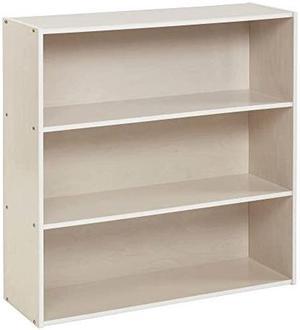 ECR4Kids Streamline 3-Shelf Storage Cabinet, 36in, Kid's Bookshelf, White Wash