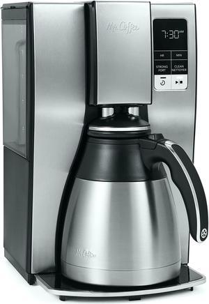Mr Coffee Programmable Coffee Maker  10Cup Coffee Machine with Thermal Carafe  Stainless Steel