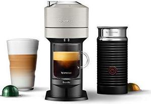 Nespresso Vertuo Next Coffee and Espresso Machine by Breville with Aeroccino Milk Frother  Light Grey