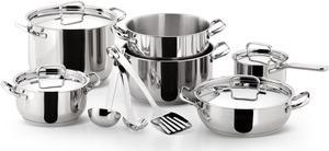 Lagostina Sfiziosa Induction Cookware Set Silver Large