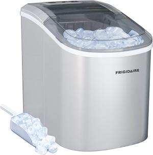 FRIGIDAIRE EFIC189-Silver Compact Ice Maker, 26 lb per Day, Silver (Packaging May Vary)