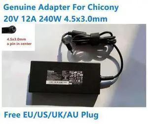 OIAGLH CHICONY 20V 12A 240W 4.5x3.0mm A20-240P2A A240A010P Power Supply AC Adapter For Laptop Power Charger OIAGLH CHICONY 20V 12A 240W 4.5x3.0mm A20-240P2A A240A010P Power Supply AC Adapter For Laptop Power Charger