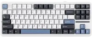 EPOMAKER x F87 Pro Wireless Gasket Mechanical Keyboard, 87 Keys Compact TKL 3 Modes(Bluetooth/2.4ghz Wireless/Tpye-C) Gaming Keyboard, Hot Swappable, Full RGB (Smoke Blue, Graywood V3 Switch) EPOMAKER x F87 Pro Wireless Gasket Mechanical Keyboard, 87 Keys Compact TKL 3 Modes(Bluetooth/2.4ghz Wireless/Tpye-C) Gaming Keyboard, Hot Swappable, Full RGB (Smoke Blue, Graywood V3 Switch)
