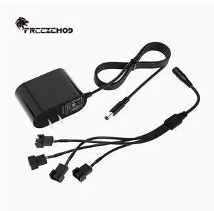 External power adapter: 220V to 12V, high power, 2A, 1.5-meter long cableUS specification adapter 4-pin 4-group connectorcompatible with 3-pin