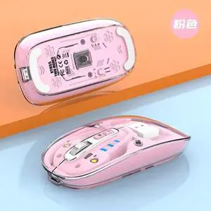 Shuan Yin Hu XYH55 Bluetooth Wireless Transparent Mouse Silent Dual-mode Desktop Computer Laptop Office Business UsB Shuan Yin Hu XYH55 Bluetooth Wireless Transparent Mouse Silent Dual-mode Desktop Computer Laptop Office Business UsB