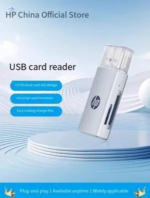Dual Card Reading HP card reader camera SD card universal multi-purpose vehiclerecorder TF interal storage card OTG converter head USB 3.0 high-speed CCD card reader Dual Card Reading HP card reader camera SD card universal multi-purpose vehiclerecorder TF interal storage card OTG converter head USB 3.0 high-speed CCD card reader