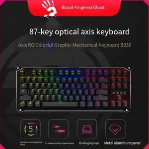 Blood Hand Ghost Dual Flying Swallow (bloody) B930 Third Generation Optical Axis Mechanical Keyboard 87-Key Wired KeyboardVersion 2.0
