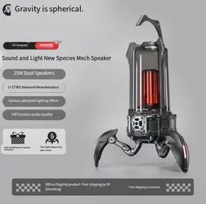 Qixi Festival gift Gravity Planet G5 light Scorpion Bluetooth speaker wireless e-sports game mech speaker table setfor boyfriend