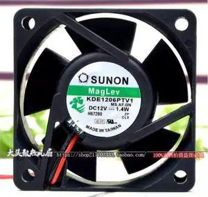 Jianzhun SUNON Magnetic Levitation 6CM ComputerCase Cooling Fan 6025 12V 1.4W KDE1206PTV1 Jianzhun SUNON Magnetic Levitation 6CM ComputerCase Cooling Fan 6025 12V 1.4W KDE1206PTV1
