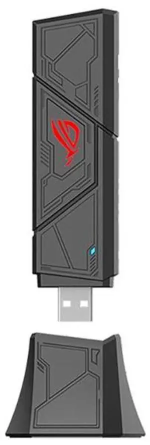 ROG Magic Key WiFi 7 USB Dual-Band Network Card - Be90 Driver-Free Design.
Plug-and-play portable design. Type A/C dual ports are all available. For gamers.
