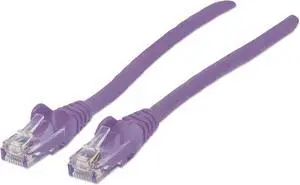 Intellinet Network Cable, Cat6, UTP, RJ45 Male / RJ45 Male, 3.0 m (10 ft.), Purple