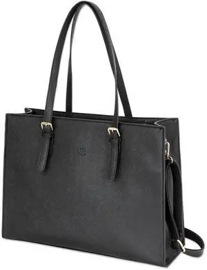 Venice 15.6 Laptop Tote Bag for Women - Stylish Vegan Leather, Spacious & Organized, Crossbody or Handheld, Water-Resistant, Perfect for Work & Play - 440615