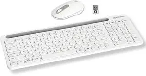 MANHATTAN Wireless Keyboard and Mouse Set  Bluetooth & 2.4 GHz for Multi-Device Switching  Wireless Keyboard Mouse, Cordless Keyboard and Mouse Combo, Computer Keyboard Wireless with Mouse - 180580
