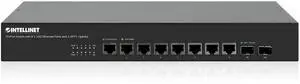 Intellinet 10-Port 10G Ethernet Switch with 2 SFP+ Uplinks - Ultra-Fast Multi-Gig Network Solution for Home & Office, Ideal for 8K Streaming & High-Speed Connectivity - 562218