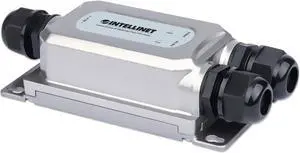 Intellinet Outdoor IP67 Waterproof IK10  Vandalproof Gigabit High-Power PoE+ Injector | 30 W  IEEE 802.3at/af | Metal Housing