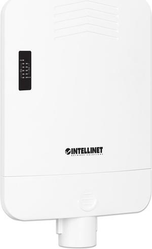 Intellinet Outdoor PoE-Powered 5-Port Gigabit Switch with PoE Passthrough / 4-Port PoE+ Extender |Rainproof IP65, NEMA 4, for Wall- and Pole-Mounting, Adds up to 328 ft. to PoE Range