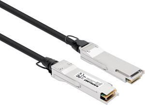 Intellinet QSFP+ 40G Passive DAC Twinax Cable, QSFP+ to QSFP+,1.5 ft., MSA-compliant for Maximum Compatibility, Direct Attach Copper, AWG 30, Black
