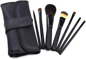 Travel 7PCS Makeup Brush Set with PU Case for Beginners Beauty Makeup Tools