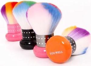 Professional Rainbow Color Multifunctional Shaving Blush Highlight Mushroom kabuki Powder Makeup Brush Beauty Makeup Tools