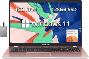 ASUS Vivobook Go 156 FHD Laptop Intel Pentium Silver N6000 4GB RAM 128GB SSD Intel HD Graphics HD Webcam WiFi 5 1Year Office 365 Windows 11 Pink 32GB Hotface USB Card