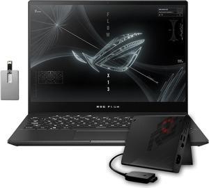 ASUS ROG Flow X13 134 WUXGA Touchscreen Gaming Laptop AMD R9 6900HS 16GB LPDDR5 1TB SSD NVIDIA RTX 3050  XG Mobile Dock GC32L RX 6850M XT Backlit KB Fingerprint Reader Win 11 Pro Black
