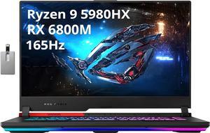 ASUS ROG Strix G15 Advantage Edition Gaming Laptop 156 QHD 165Hz Display AMD Ryzen 9 5980HX 16GB RAM 512GB PCIe SSD RGB Backlit Keyboard Radeon RX 6800M Win 11 Pro Black 32GB USB Card