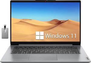 Lenovo IdeaPad 1 14" HD Lightweight Laptop, Intel Celeron N4020 Processor, 4GB RAM, 128GB SSD, Intel UHD Graphics, Wi-Fi 6, Bluetooth, Windows 11, Gray, 128GB Hotface USB Card