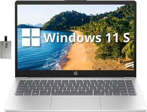 HP 14" FHD IPS Business Laptop, Intel N200 Processor, 4GB RAM, 128GB SSD, Intel UHD Graphics, 1 Year Office 365, Backlit Keyboard, Wi-Fi 6, Webcam, Windows 11 S, Silver, 128GB Hotface USB Card