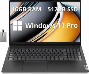Lenovo V15 GEN 3 156 FHD Business Laptop AMD Ryzen 5 7520U 16GB RAM 512GB PCIe SSD AMD Radeon Graphics HD Camera Dolby Audio WiFi 6 Bluetooth Win 11 Pro Black 32GB Hotface USB Card