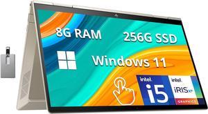 HP Envy 2in1 133 Touchscreen Laptop Intel Core i51135G7 8GB RAM 256GB PCIe SSD Intel Iris Xe Graphics Backlit Keyboard 720p HD Webcam WiFi 6 Win 10 Silver 32GB Hotface USB Card