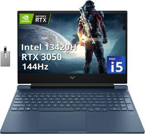 HP Victus Gaming Laptop 156 FHD 144Hz IPS Display Intel Core i513420H 32GB RAM 1TB PCIe SSD NVIDIA GeForce RTX 3050 Backlit Keyboard WiFi 6 Win 11 Pro Blue 32GB Hotface USB Card