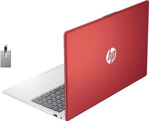 HP 156 Business Laptop HD Display Intel Pentium N200 Processor 16GB RAM 128GB SSD Intel UHD Graphics Full Size Keyboard WiFi Bluetooth Windows 11 Scarlet Red 32GB Hotface USB Card