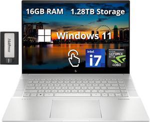 HP Envy 16" WQXGA Touch-Screen Laptop, Intel i7 13700H, 16GB DDR5 RAM, 1.28TB Storage(1TB SSD+288GB Docking Station Set), Backlit Keyboard, 5MP IR Camera, Wi-Fi 6E, Windows 11 Home, Silver