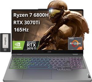 Lenovo Legion 5 Gen 7 15.6" FHD 165Hz Gaming Laptop, AMD Ryzen 7 6800H, 16GB DDR5, 1TB SSD, NVIDIA GeForce RTX 3070 Ti, 4-Zone RGB Backlit, Wi-Fi 6E, Windows 11 Pro, Gray, 256GB Docking Station Set