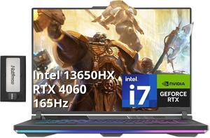 ASUS ROG Strix G16 16" 165Hz FHD Gaming Laptop, NVIDIA GeForce RTX 4060 8GB GDDR6, Intel Core i7-13650HX, 32GB DDR5, 2TB PCIe SSD, Backlit Keyboard, Windows 11 Pro, Gray, 256GB Docking Station Set