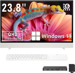HP Envy Move 23.8" QHD Touch All-in-One Desktop, Intel i5-1335U, 8GB LPDDR5, 1.28TB Storage (1TB SSD + 288GB Docking Station Set), Intel UHD Graphics, Webcam, Wi-Fi 6, Fast Charge, Win 11, White