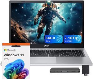 acer Aspire 3 Laptop, 15.6" FHD Display, AMD Ryzen 7 7730U, 64GB RAM, 2.16TB Storage (2TB SSD+160GB Docking Station Set), AMD Radeon Graphics, Backlit Keyboard, Num Pad, Wi-Fi 6, Win 11 Pro, Silver acer Aspire 3 Laptop, 15.6" FHD Display, AMD Ryzen 7 7730U, 64GB RAM, 2.16TB Storage (2TB SSD+160GB Docking Station Set), AMD Radeon Graphics, Backlit Keyboard, Num Pad, Wi-Fi 6, Win 11 Pro, Silver