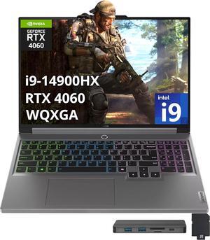 Lenovo Legion 5 16" WQXGA 165Hz Gaming Laptop, Intel i9-14900HX, 32GB DDR5, 1TB SSD, GeForce RTX 4060, 4-Zone RGB Backlit Keyboard, Wi-Fi 6E, Webcam, Win 11 Pro, Gray, 256GB Docking Station Set