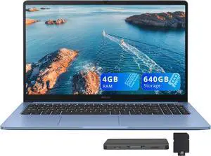 ASUS Chromebook CX15 15.6" FHD IPS Laptop, Intel Celeron N4500, 4GB RAM, 640GB Storage (128GB eMMC+512GB Docking Station Set), Intel UHD Graphics, Number Pad, Webcam, WiFi 6, Chrome OS, Fabric Blue