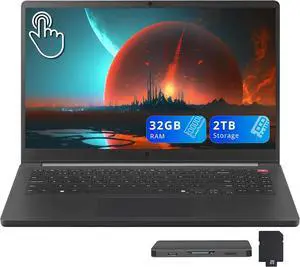 LG Gram Book 15.6 FHD Touchscreen Laptop, Intel Core Ultra7 255U, 32GB DDR5, 2TB Storage(1TB SSD+1TB Docking Station Set), Intel Graphics, Numeric Keypad, Copilot, Win 11, Black LG Gram Book 15.6 FHD Touchscreen Laptop, Intel Core Ultra7 255U, 32GB DDR5, 2TB Storage(1TB SSD+1TB Docking Station Set), Intel Graphics, Numeric Keypad, Copilot, Win 11, Black